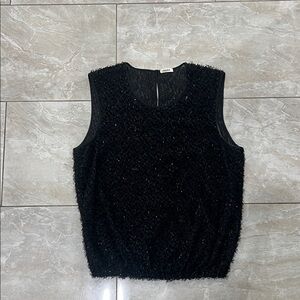L’agence Black Sleeveless Knit Top